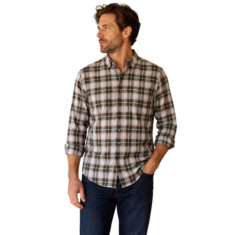 California Shirt Co. 1976 Men’s Plaid Button Down Shirt Green